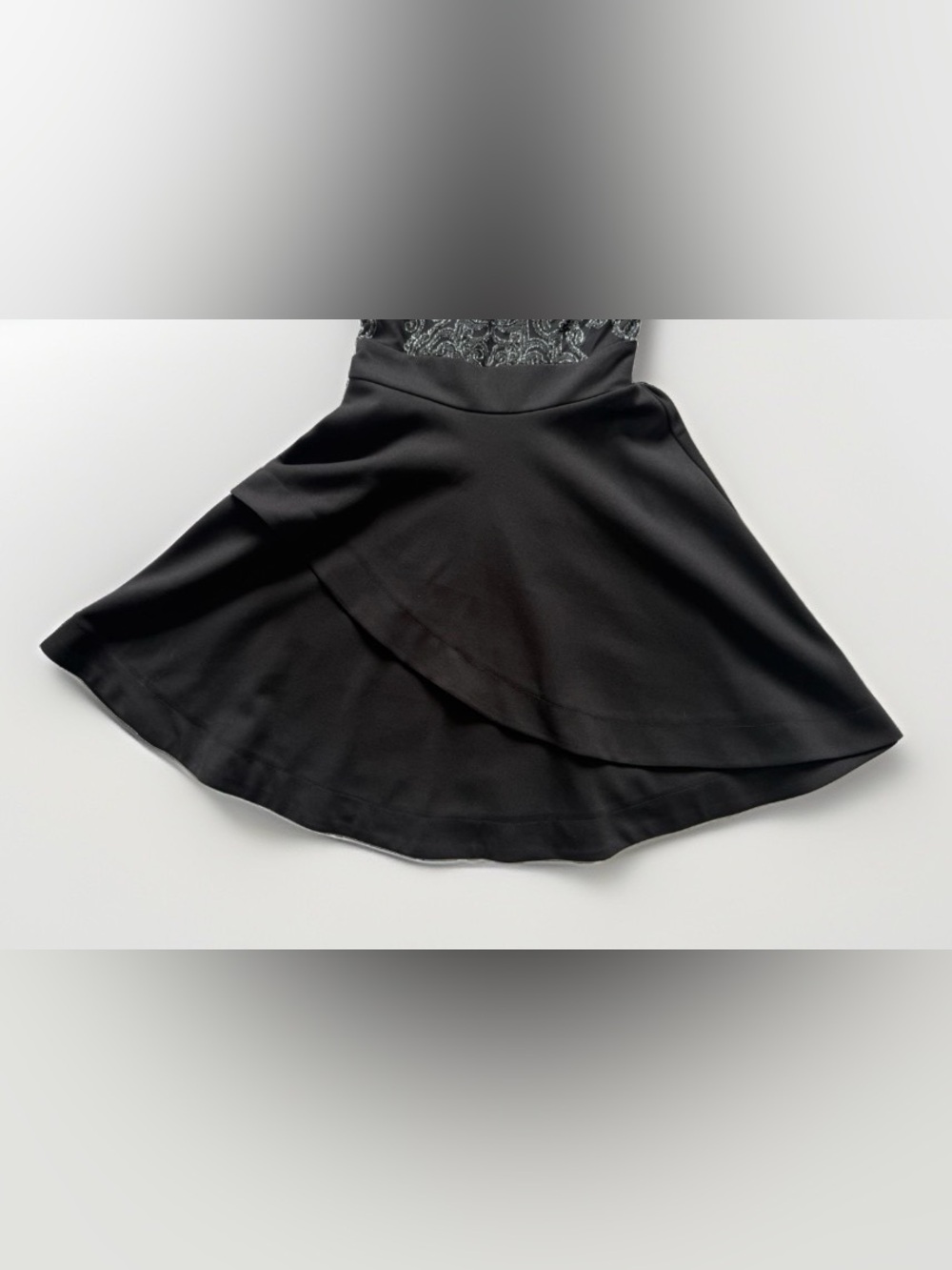 Speechless Fit & Flare Mini Homecoming HOCO Dress Glitter High Neck Glam Sparkly - Picture 6 of 16